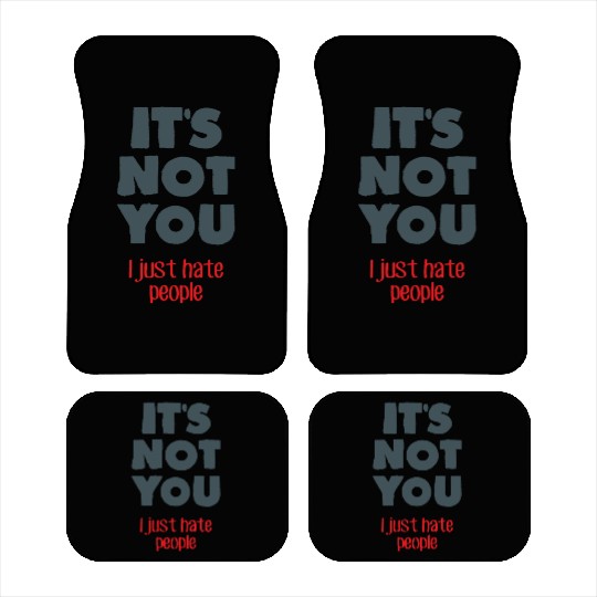 I hate people Car Mats