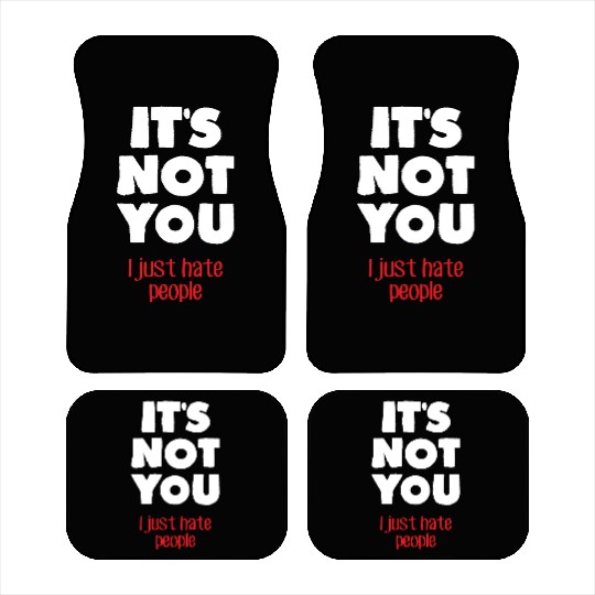 I hate people (dark) Car Mats