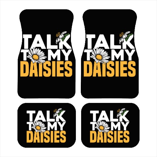 Daisy Garden Gardening Gardener Car Mats