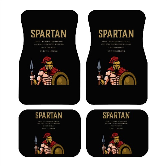 Spartan Soldier Motivation Warrior Training Car Mats