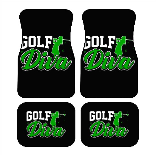 Golf Diva - Funny Golfing Golf Lover Women Lady Car Mats