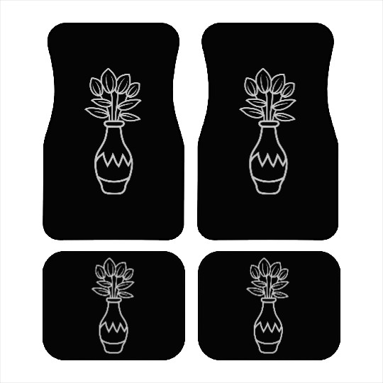 Design beautiful tulips flower Car Mats
