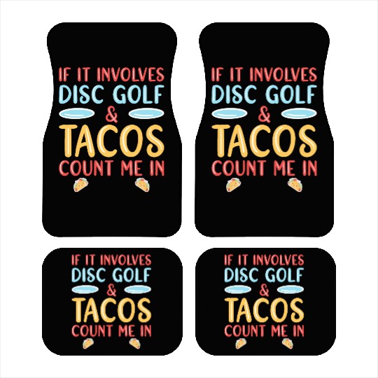 Disc Golf & Tacos Disc Golfer Car Mats
