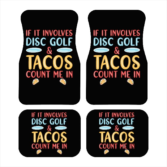 Disc Golf & Tacos Disc Golfer Car Mats