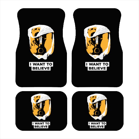 I Want To Believe 001 Skull Car Mats