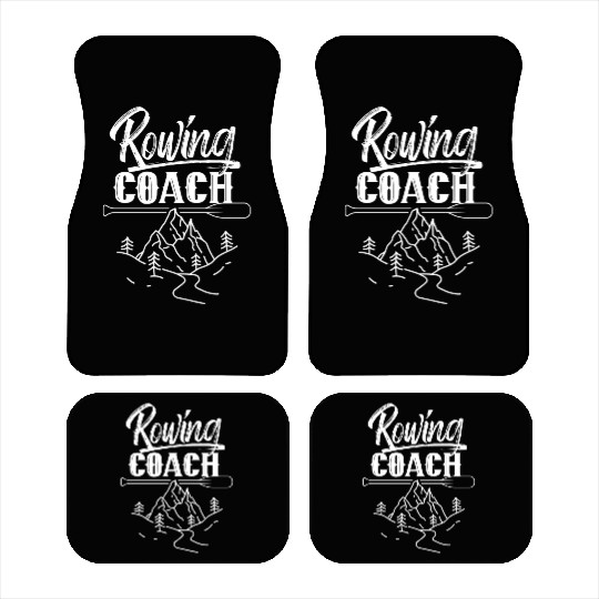 Rowing Coach Sports Rower Row Crew Car Mats