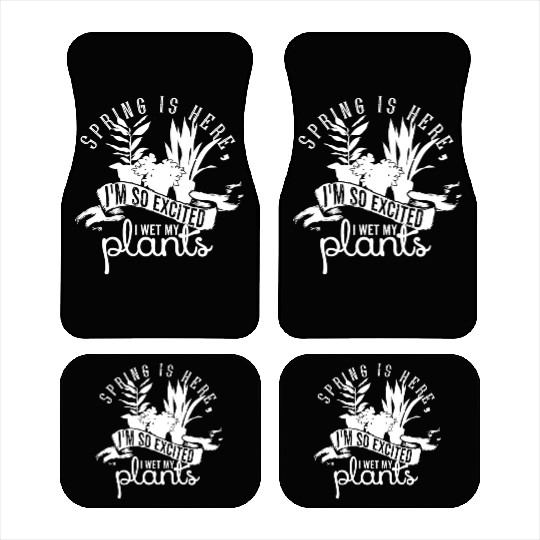 Fun Novelty Spring Gardening plants seeds dirt Car Mats