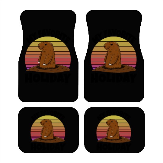 My Favourite Holiday Groundhog Car Mats