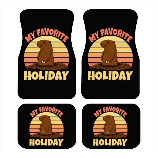 My Favourite Holiday Groundhog Car Mats