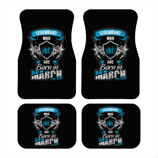 Month Of Birth Age Congratulations Surprise Car Mats