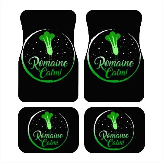 Lettuce Vegetable Car Mats, Romaine Calm Car Mats,