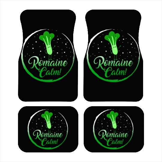 Lettuce Vegetable Car Mats, Romaine Calm Car Mats,