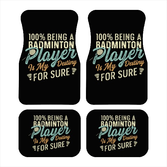 Badminton my Destiny Badminton Contestant Gift Car Mats