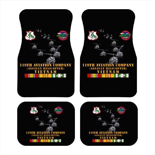 Army 119th Aviation Company Assault Helicopter w S Car Mats