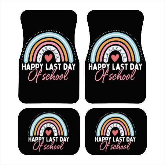 Happy Last Day School Teacher Student Graduation Car Mats
