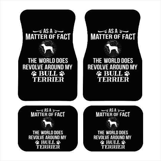 Bull Terrier Owner Dog Puppy Love Fun Cool Gift Car Mats