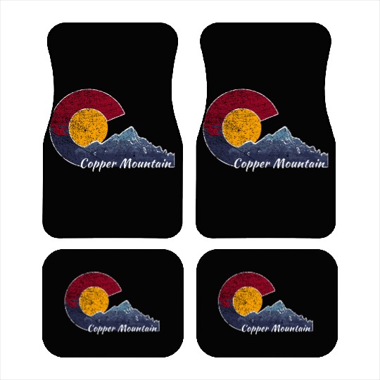 Copper Mountain Colorado Mountain Scenery Car Mats