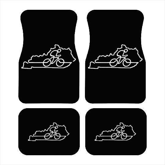 Kentucky Cycling Cyclist Gift Bike Road Racing Car Mats