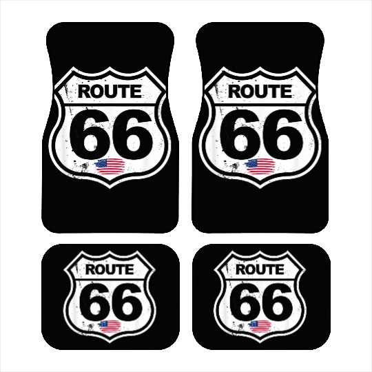Vintage Route 66 retro style Car Mats