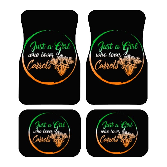 Carrot Vegetable Car Mats, Just A Girl Who Loves