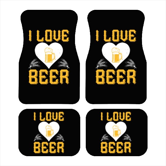 I love beer Car Mats