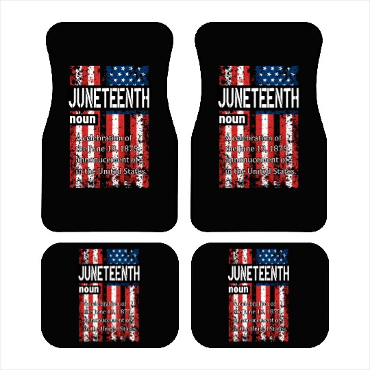 Juneteenth Black History Day Pride Gift Car Mats