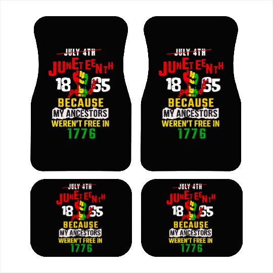Juneteenth Black History Day Pride Gift Car Mats