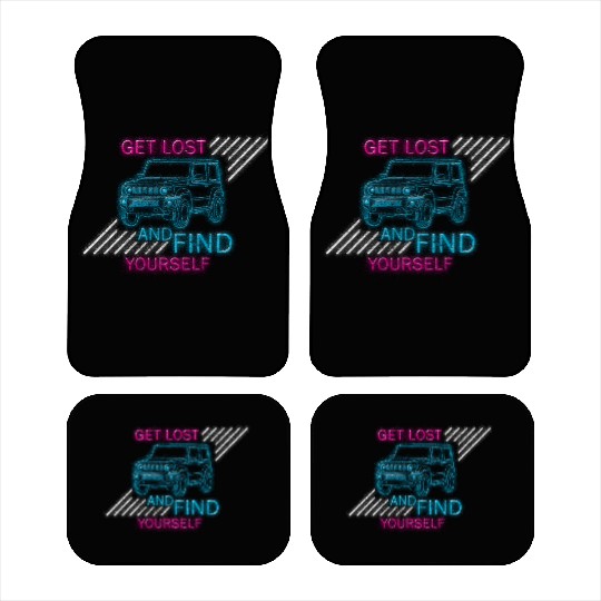 Retro Neon Art 80S Dj Car Mats