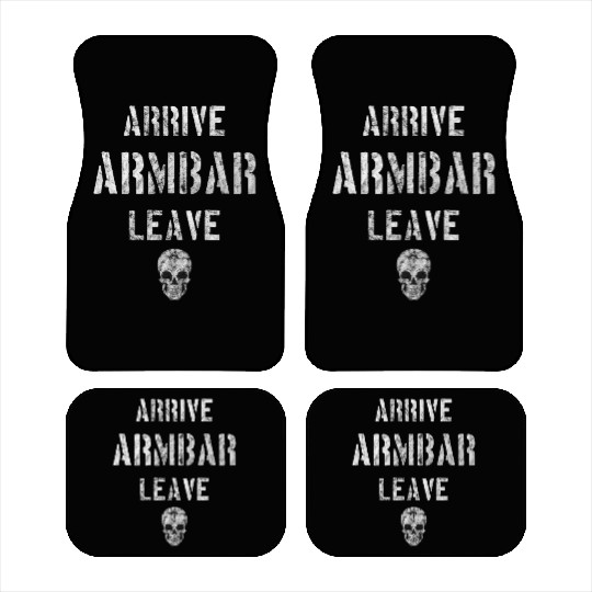 Vintage BJJ Arrive Armbar Leave Grappling Jiu Jit Car Mats