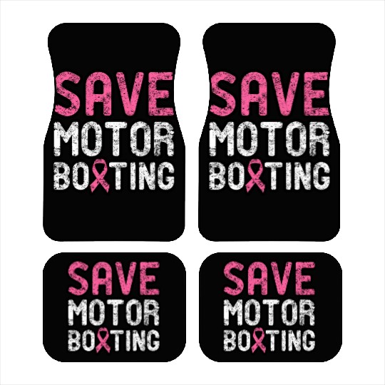 Save Motor Boating - Beat Breast Cancer Car Mats