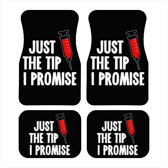 Nurses Week Car Mats Just The Tip Syringe Nurse Car Mats