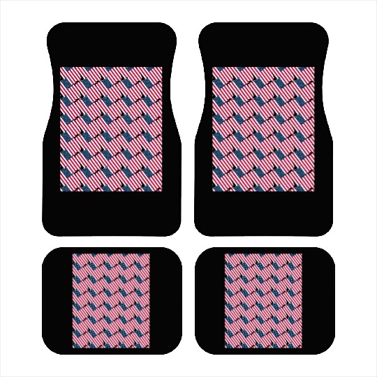 Pattern flag Independence Since 1776 Fourth July Car Mats