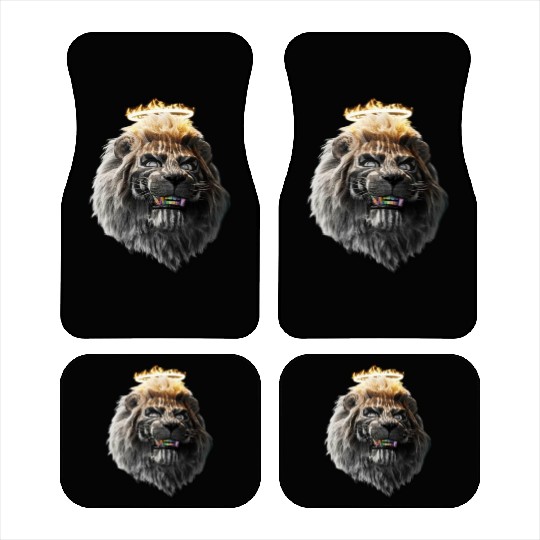 Graffiti lion head Car Mats