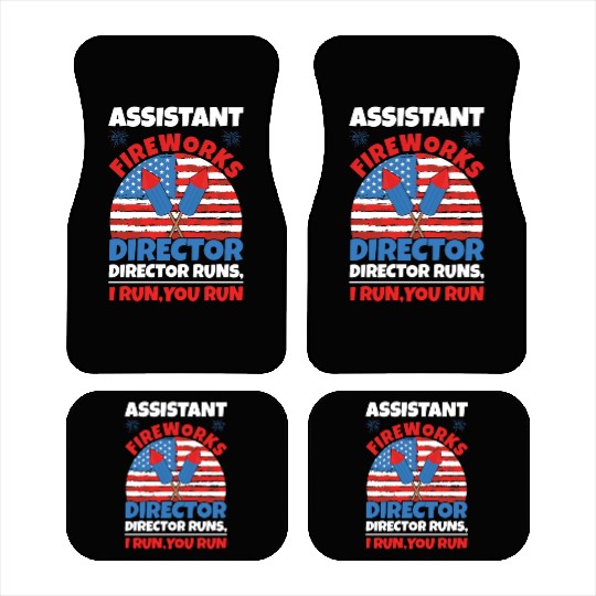 America American Fireworks Director 4th Of July Car Mats