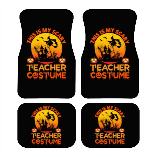 This Is My Scary Teacher Costume Car Mats