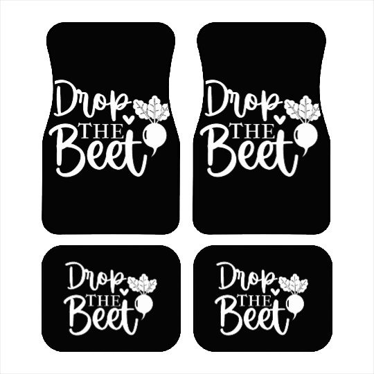 Drop The Beet Funny Food Design Car Mats
