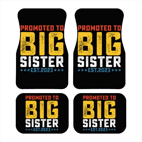 Promoted To Big Sister Est 2023 Car Mats