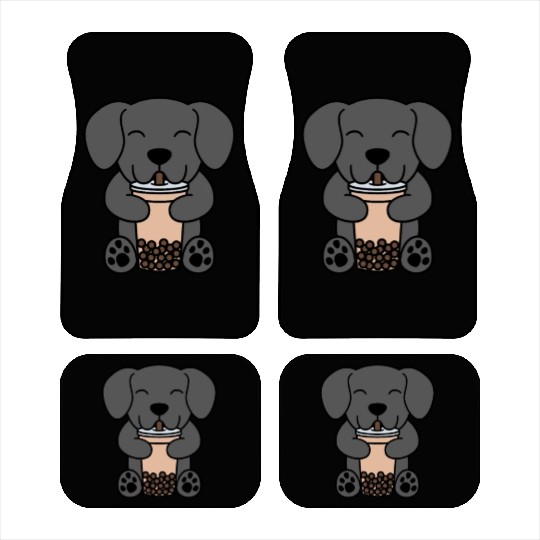 Boba Bubble Tea Great Dane Car Mats