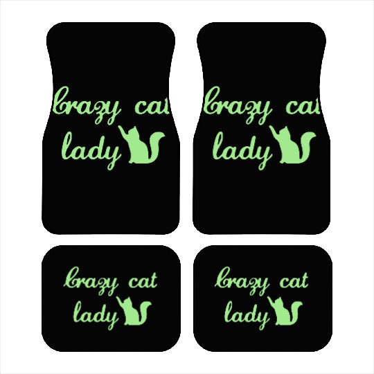 Crazy Cats LOVER Lady Car Mats