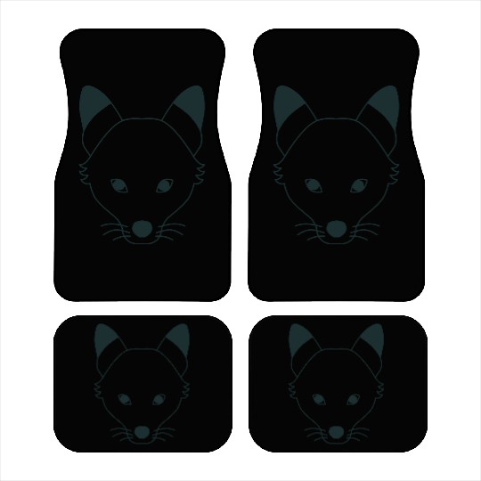 long wolf face Car Mats