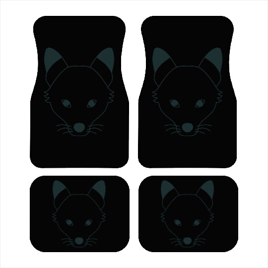 long wolf face Car Mats