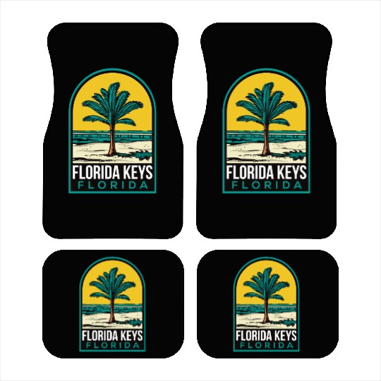 Florida Keys Vintage Beach Car Mats