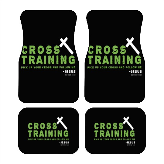 Christian Cross Training Running Bible Design Car Mats