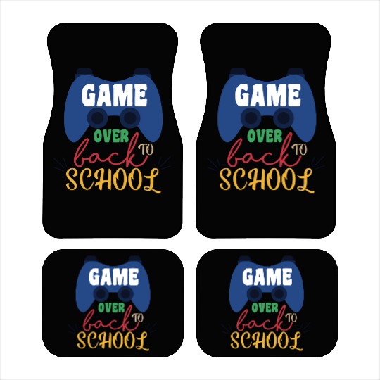 Game Over Back To School Car Mats