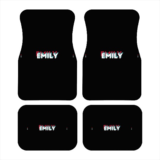 Emily Name - Funny Name Emily 80s theme Car Mats