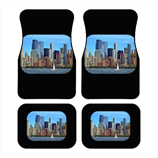 Manhattan NY – Sailboat By Manhattan Skyline Car Mats