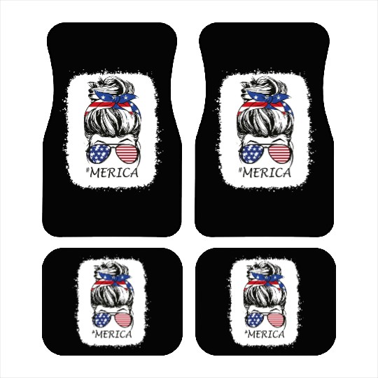 4th of July Merica Car Mats USA American Pride