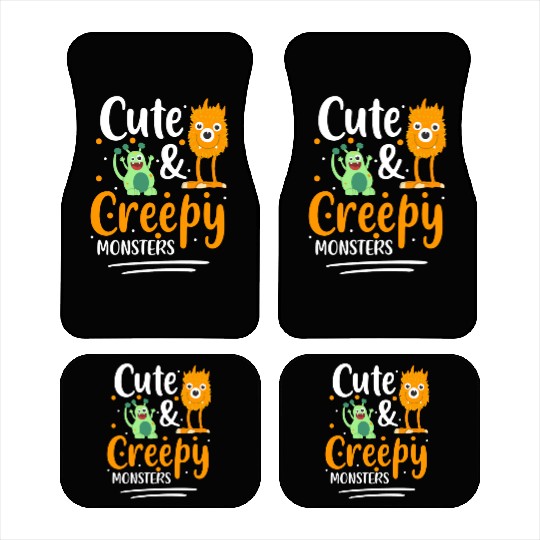 Monster Scary Little Brother Big Sister Car Mats