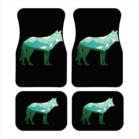 Mountain Wolf Car Mats
