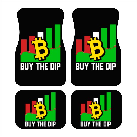 Buy The Dip Blockchain Bitcoin SVG Car Mats